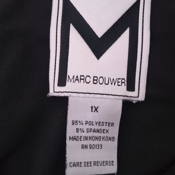 Marc Bouwer black twist knot blouse. 1X - Picture 4 of 4